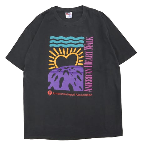 90's Hanes "American Heart Walk" 両面 プリント Tシャツ XLサイズ
