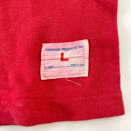 "Rare" 70's CHAMPION "Solid" Football Tee Lサイズ USA製