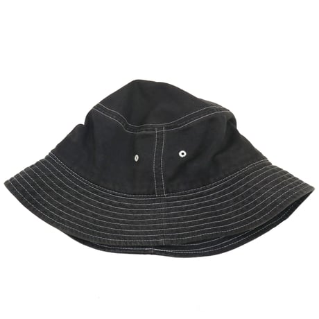 90's OLD STUSSY "White Stitch" Stock Logo Bucket Hat TAIWAN製