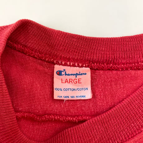 80's CHAMPION "WISCONSIN 84" "両面" Football Tee Lサイズ USA製