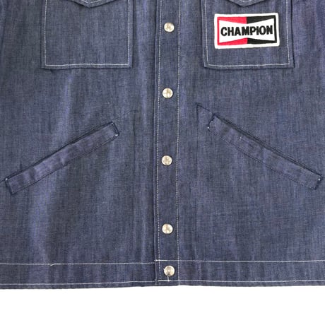 "Good Condition" 70's CHAMPION "Spark Plug" Denim Jacket Mサイズ USA製