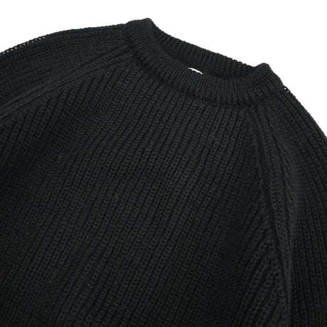 Northern Watters Knitwear "Black" Wool Sweater CANADA製