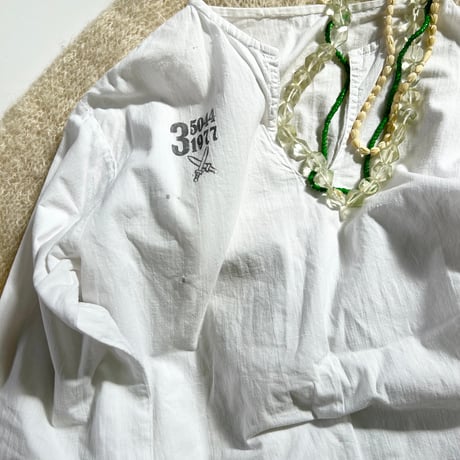 70's Czech ARMY "Stencil" Sleeping Shirt
