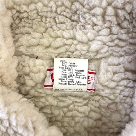 "Big Size" 70's Levi's 70605 1517 "Big E" Corduroy Sherpa Jacket 46 USA製