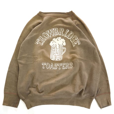 70's～ unknown "BEER" プリント ラグラン スウェット