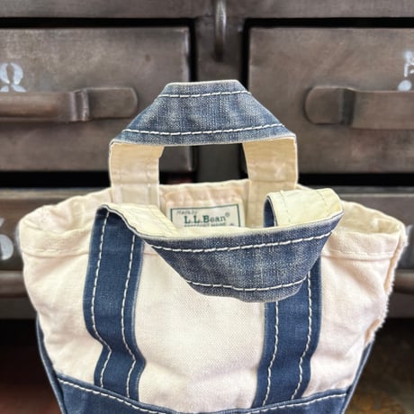 "Rare" "Mini" 80's L.L. Bean "2色タグ" BOAT AND TOTE Canvas Bag