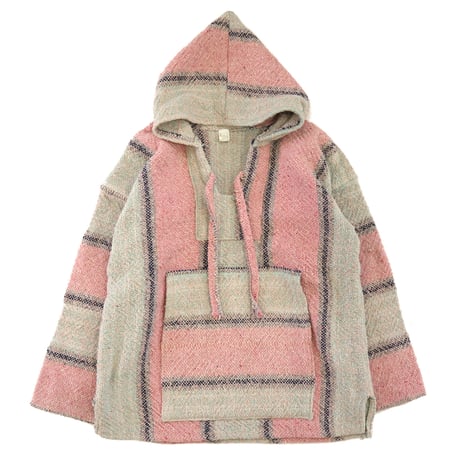 ～90's unknown Baja Mexican Parka Pink×Mint XLサイズ