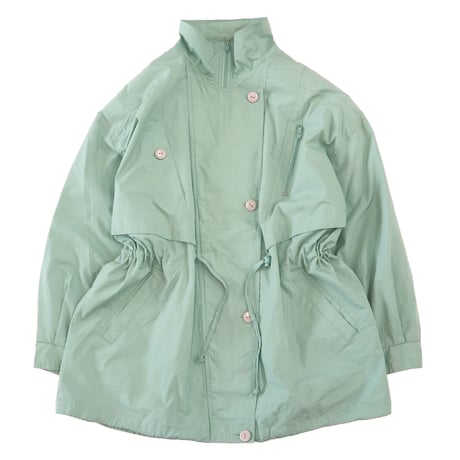 ～90's スタンドカラーハーフ コート Light Blue 42サイズ