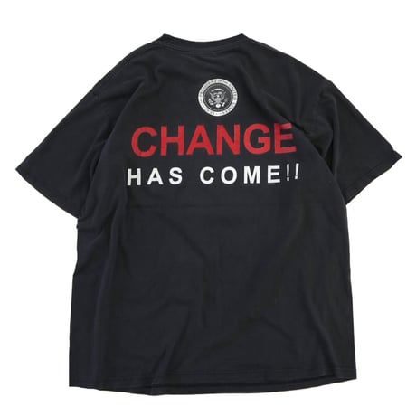00's "Barack Obama" 両面 プリント Tシャツ XLサイズ