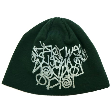 ～00's OLD STUSSY "World Tour" Acrylic Beanie Cap CANADA製