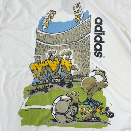 ～90's Adidas "Water Print" Tシャツ