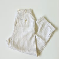 90's～ Lauren 2tuck Linen Stripe Slacks