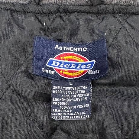 ～00's Dickies "Quilting Lined" Check Flannel F/Z Shirt Parka Lサイズ