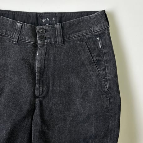 "Women's Size" agnes b. Black Denim Pants