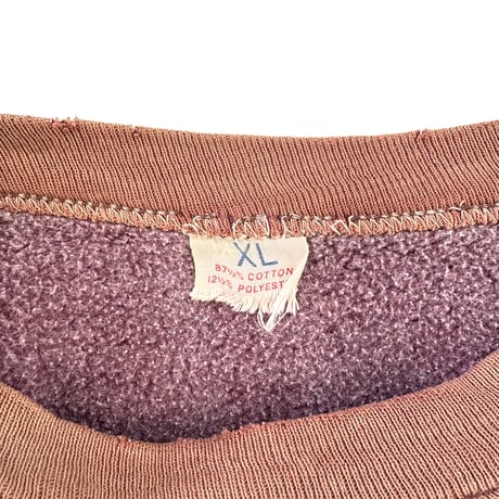"Big Size" 60's Russell "2tone" "Front V" Sweat XLサイズ USA製