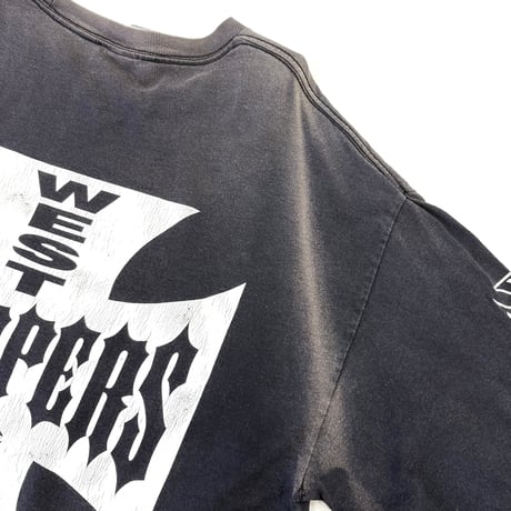 "Good Fade" 90's～ West Coast Choppers 両面 両袖 プリント LS Tシャツ XLサイズ