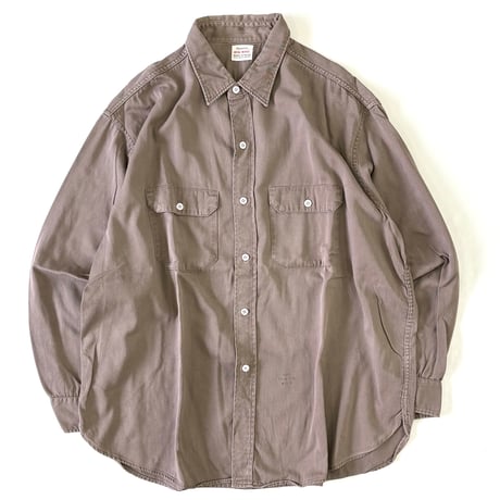 "Big Size" "Rare Color" 50's Big Mac "マチ付き" Work Shirt 16 Long