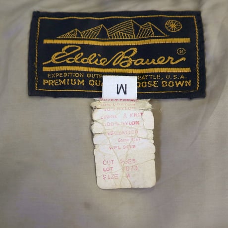 70's Eddie Bauer "Polar Light Parka" Goose Down Jacket Mサイズ