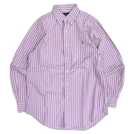 90's Ralph Lauren Stripe BD Shirt 15 (fits L)