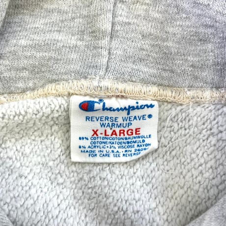80's CHAMPION RW SWEAT PARKA "LAFAYETTE" XLサイズ USA製