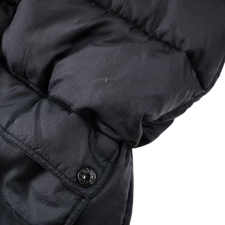"Big Size" 90's～ DKNY リップストップ ナイロン ダウン ジャケット Black Lサイズ