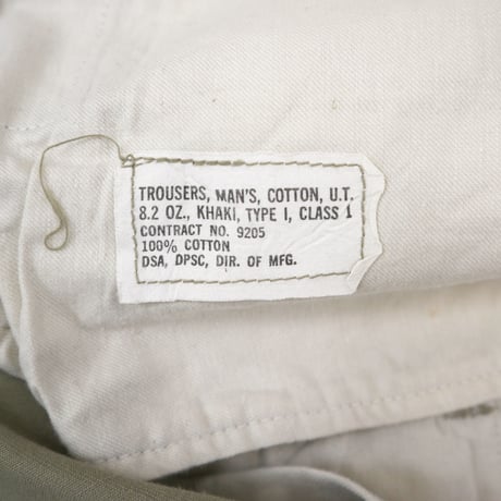 60's US ARMY "Cotton" Trousers Chino Pants 33×34