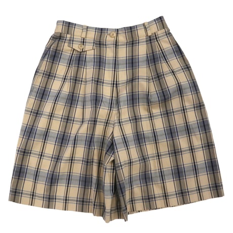 "Women's" ～90's DAKS LONDON 2tuck Check Culottes