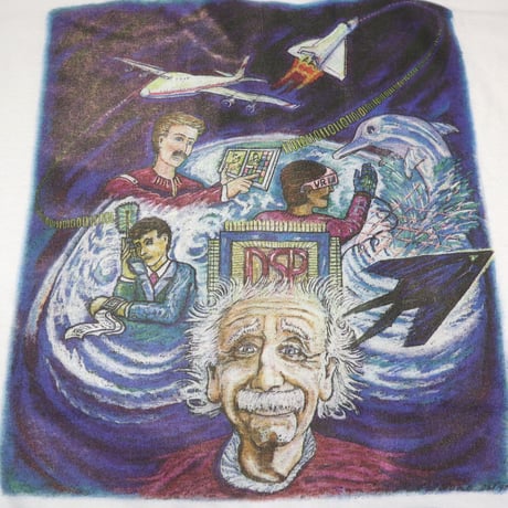 90's Fruit of the loom "Einstein" "両面" Tシャツ Lサイズ