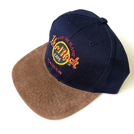 NOS～Mint 90's Hard Rock Cafe "Cancun" "Suede Brim" 6-Panel Cap