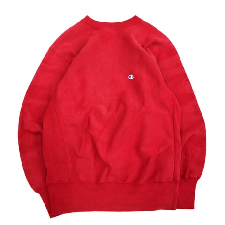 80's CHAMPION RW SWEAT Solid Red Lサイズ USA製