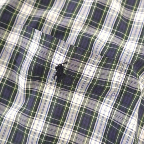 90's Ralph Lauren "BLAIRE" Plaid BD Shirt Lサイズ