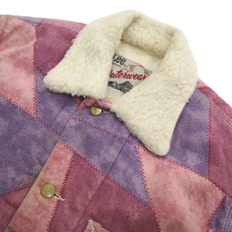 70's Lee "Patchwork" Boa Coverall Jacket