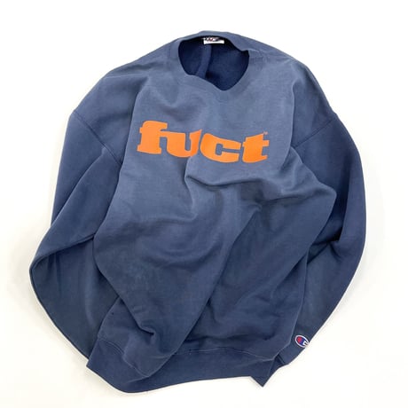90's FUCT×CHAMPION Logo Sweat Lサイズ