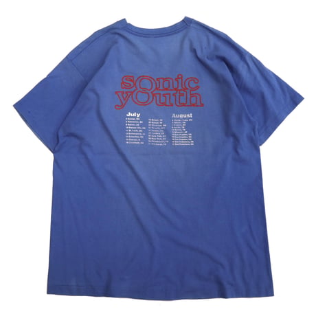 "Good Fade" 90's Fruit of the loom "Sonic Youth" 両面 プリント Tシャツ XLサイズ USA製