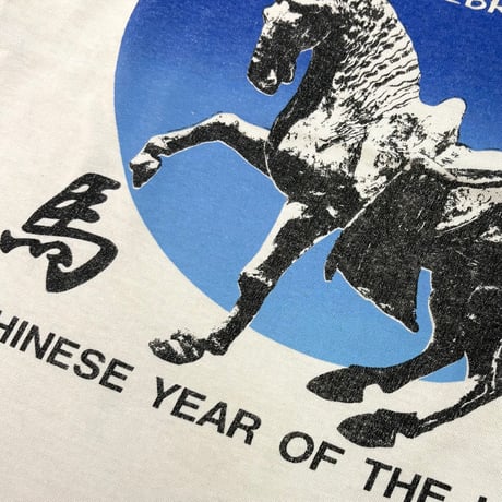 90's Evergreen "太極拳" "陰陽" "両面" Tシャツ