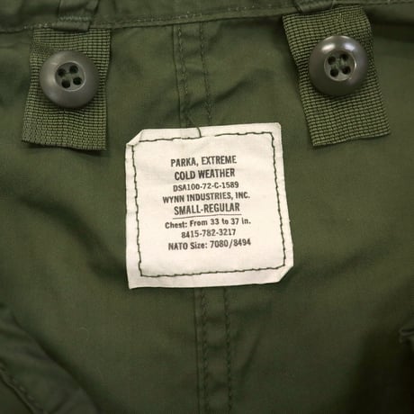 70's US ARMY M-65 "Full Set" Fishtail Jacket Sサイズ