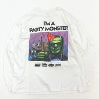 90's Hanes "Franken" "I'm a Party Monster" LS Tシャツ XLサイズ USA製