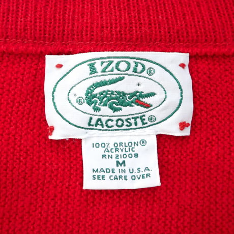 80's～ IZOD LACOSTE Acrylic Sweater Mサイズ USA製