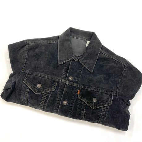 70's～ Levi's 70505 "1558" "Orange Tab" Corduroy Trucker Jacket USA製