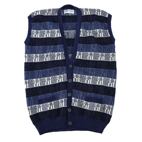 'Big Size' 90's～00's Wool Vest Cardigan SCOTLAND製