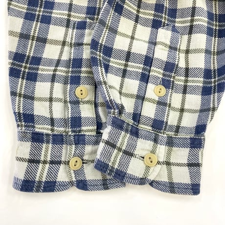 ～00's America Eagle Open Collar Flannel Shirt Lサイズ