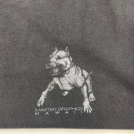 "Black Fade" "Cut Off" 80's～ Master Graphics Hawaii 両面 プリント Tシャツ