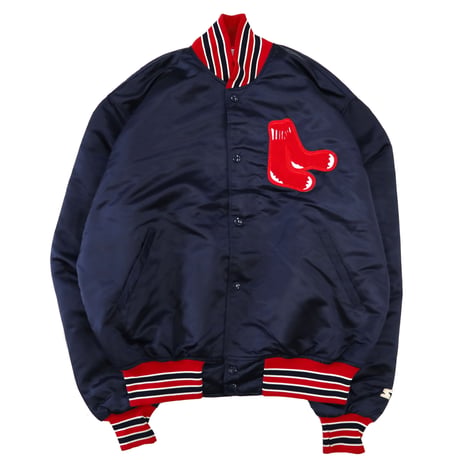 ～90's STARTER "RED SOX" サテン スタジアム ジャケット XLサイズ USA製