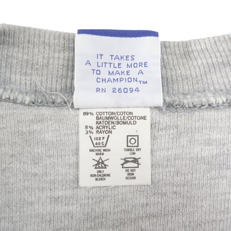 80's〜90's CHAMPION RW SWEAT "W face" "TULANE" XLサイズ USA製