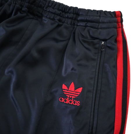80's Adidas Track Jersey Pants Black×Red Lサイズ USA製