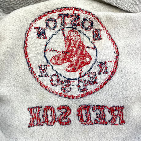 90's BW "Boston Red Sox" Embroidery Logo Sweat XLサイズ USA製