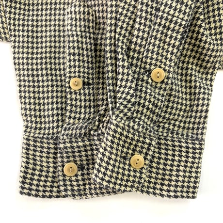 90's Polo Ralph Lauren "No Pony" "Hounds tooth" Cotton Shirt Mサイズ