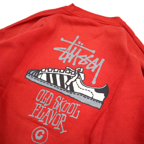 90's～ OLD STUSSY "OLD SKOOL" Sweat Lサイズ