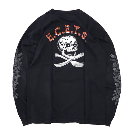 00's Bay Side "E.C.E.T.S" 4面 プリント LS Pocket Tee Lサイズ USA製