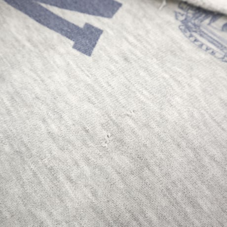 80's CHAMPION RW SWEAT PARKA "NAVY" 染み込み プリント XLサイズ USA製